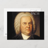 Carte Postale John Sebastian Bach (Devant / Derrière)
