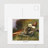 Carte Postale John Singer Sargent #10-2 - Beaux-Arts (Devant / Derrière)
