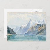 Carte Postale John Singer Sargent - Baie d'Uri, Brunnen (Devant / Derrière)