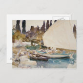 Carte Postale John Singer Sargent - Bateaux (Devant / Derrière)