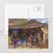 Carte Postale John Singer Sargent - Bedouin Tent (Devant / Derrière)