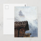 Carte Postale John Singer Sargent Chalets, Mürren (Devant / Derrière)