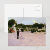 Carte Postale John Singer Sargent Dans le jardin du Luxembourg (Devant / Derrière)