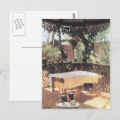 Carte Postale John Singer Sargent - Deux verres à vin (Devant / Derrière)