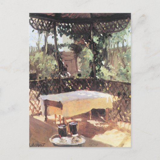 Carte Postale John Singer Sargent - Deux verres à vin (Devant)