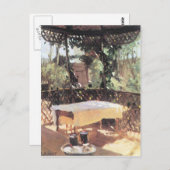 Carte Postale John Singer Sargent - Deux verres à vin (Devant / Derrière)