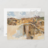 Carte Postale John Singer Sargent - Dugout (Devant / Derrière)