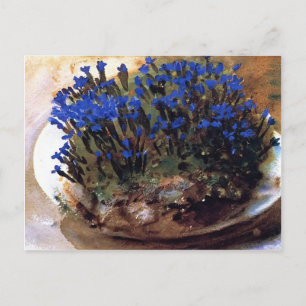 Carte Postale John Singer Sargent- Gentianes bleues