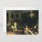 Carte Postale John Singer Sargent - Intérieur à Venise (Devant / Derrière)