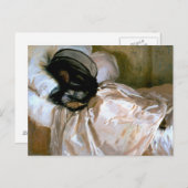 Carte Postale John Singer Sargent - La moustiquaire (Devant / Derrière)