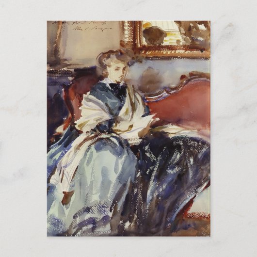 Carte Postale John Singer Sargent : La robe verte (Devant)