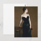 Carte postale John Singer Sargent Madame X (Devant / Derrière)