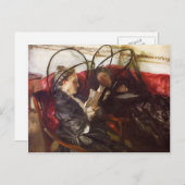 Carte Postale John Singer Sargent - Moustiquaires (Devant / Derrière)