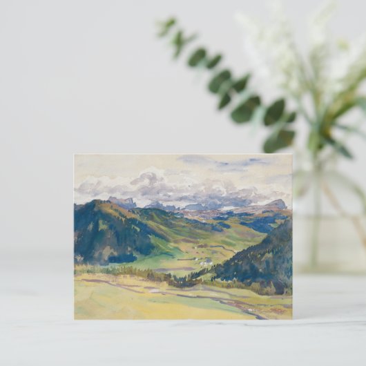 Carte Postale John Singer Sargent - Open Valley, Dolomites (Debout devant)