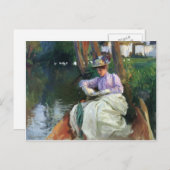 Carte Postale John Singer Sargent- Par la rivière (Devant / Derrière)