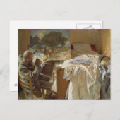 Carte Postale John Singer Sargent - Un artiste dans son studio (Devant / Derrière)
