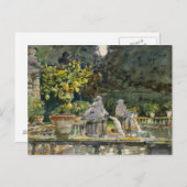 Carte Postale John Singer Sargent - Villa di Marlia, Lucca (Devant / Derrière)