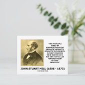 Carte Postale John Stuart Mill Dogmatic Religion Moralité Citati (Debout devant)