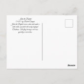 Carte Postale John the Baptist (Dos)