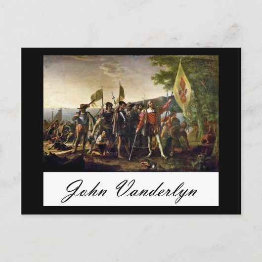 Carte Postale John Vanderlyn Landing De Columbus (Devant)