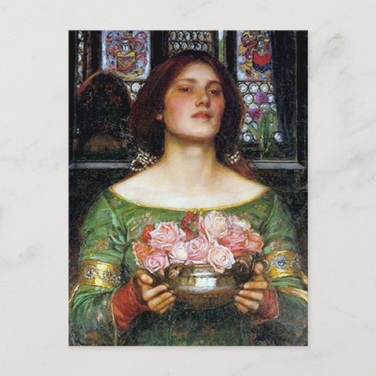 Carte Postale John Waterhouse - Gather Ye Rosebuds (Devant)