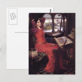 Carte Postale John Waterhouse - Lady of Shalott (Devant / Derrière)