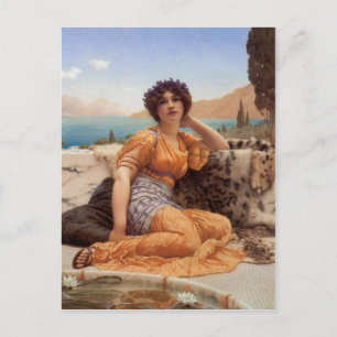 Carte Postale John William Godward avec violets Wreathed et Rob