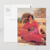 Carte Postale John William Godward - Flabellifera (Devant / Derrière)