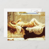 Carte Postale John William Godward- Liegende (Devant / Derrière)