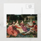 Carte Postale John William Waterhouse - A Tale from the Decamero (Devant / Derrière)