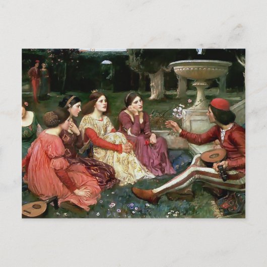 Carte Postale John William Waterhouse - A Tale from the Decamero (Devant)