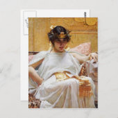 Carte Postale John William Waterhouse - Cleopatra (Devant / Derrière)