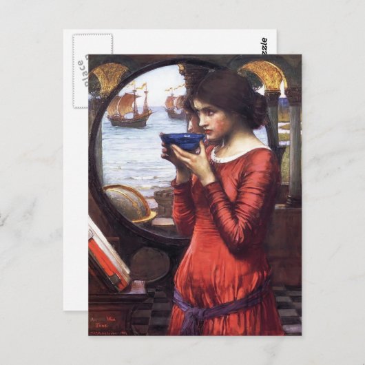 Carte Postale John William Waterhouse - Destiny (Devant / Derrière)