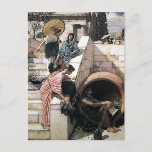 Carte Postale John William Waterhouse - Diogenes (Devant)