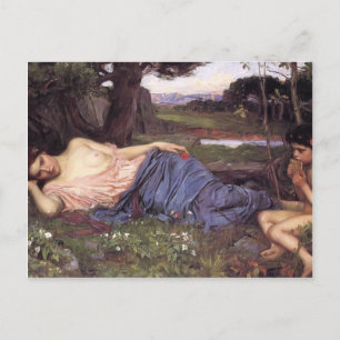 Carte Postale John William Waterhouse-Écoutez mes douces pipings
