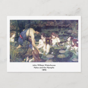 Carte Postale John William Waterhouse - Hylas et les Nymphes
