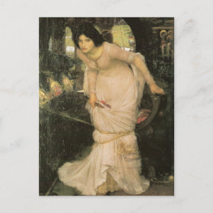 Carte Postale John William Waterhouse - La Dame de Shalott