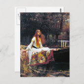 Carte Postale John William Waterhouse La Dame De Shalott (Devant / Derrière)