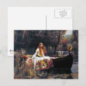 Carte Postale John William Waterhouse La Dame De Shalott (Devant / Derrière)