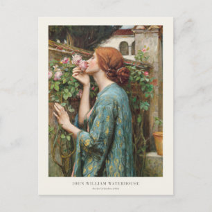 Carte Postale John William Waterhouse L'âme du Rose 1908