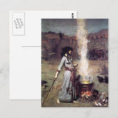 Carte Postale John William Waterhouse - Le cercle magique (Devant / Derrière)