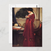 Carte Postale John William Waterhouse - Le Crystal Ball (Devant / Derrière)