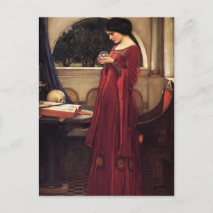 Carte Postale John William Waterhouse - Le Crystal Ball