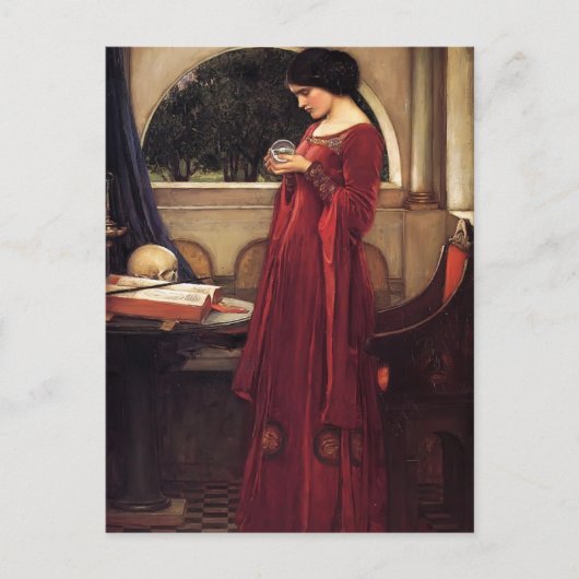 Carte Postale John William Waterhouse - Le Crystal Ball (Devant)