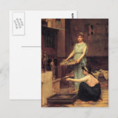 Carte Postale John William Waterhouse - Les dieux des ménages (Devant / Derrière)