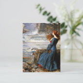 Carte Postale John William Waterhouse - Miranda - La tempête (Debout devant)