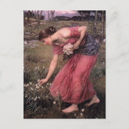 Carte Postale John William Waterhouse - Narcisse - Beaux-arts (Devant)