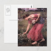 Carte Postale John William Waterhouse - Narcissus (Devant / Derrière)