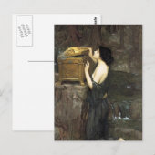 Carte Postale John William Waterhouse - Pandora (Devant / Derrière)