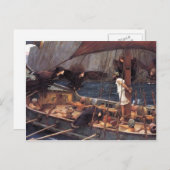 Carte Postale John William Waterhouse - Ulysses et les Sirens (Devant / Derrière)